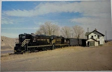 Colorado & Wyoming Ry Postcards Lot of 2 GP7 “Patriot” & Coal Train RPPC