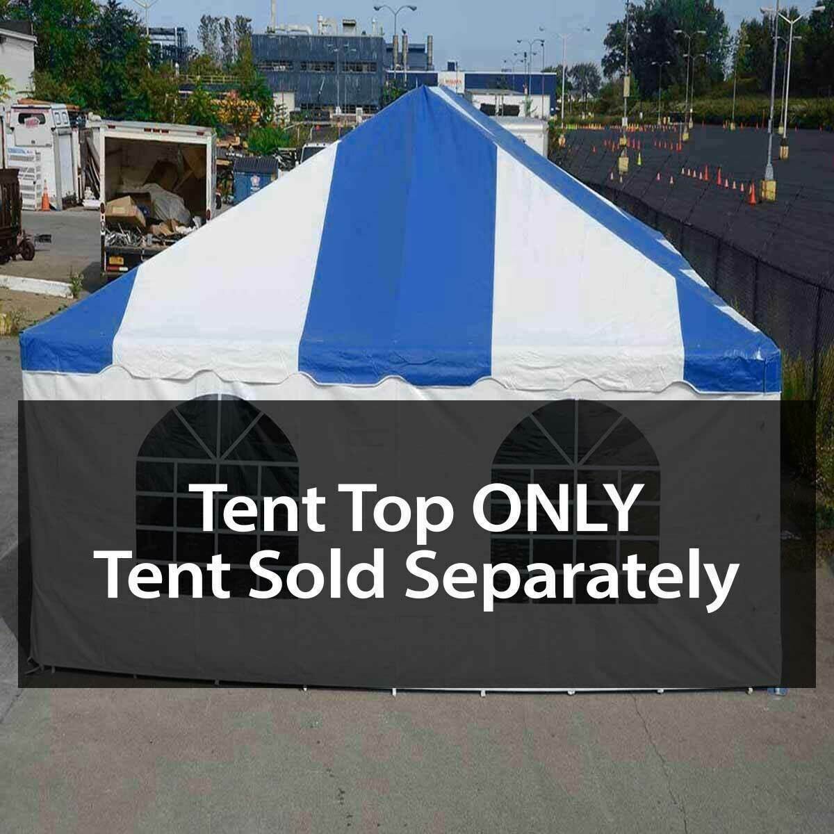 Replacement West Coast Frame Tent Top 20x20 Blue PVC Canopy Event Party Gazebo