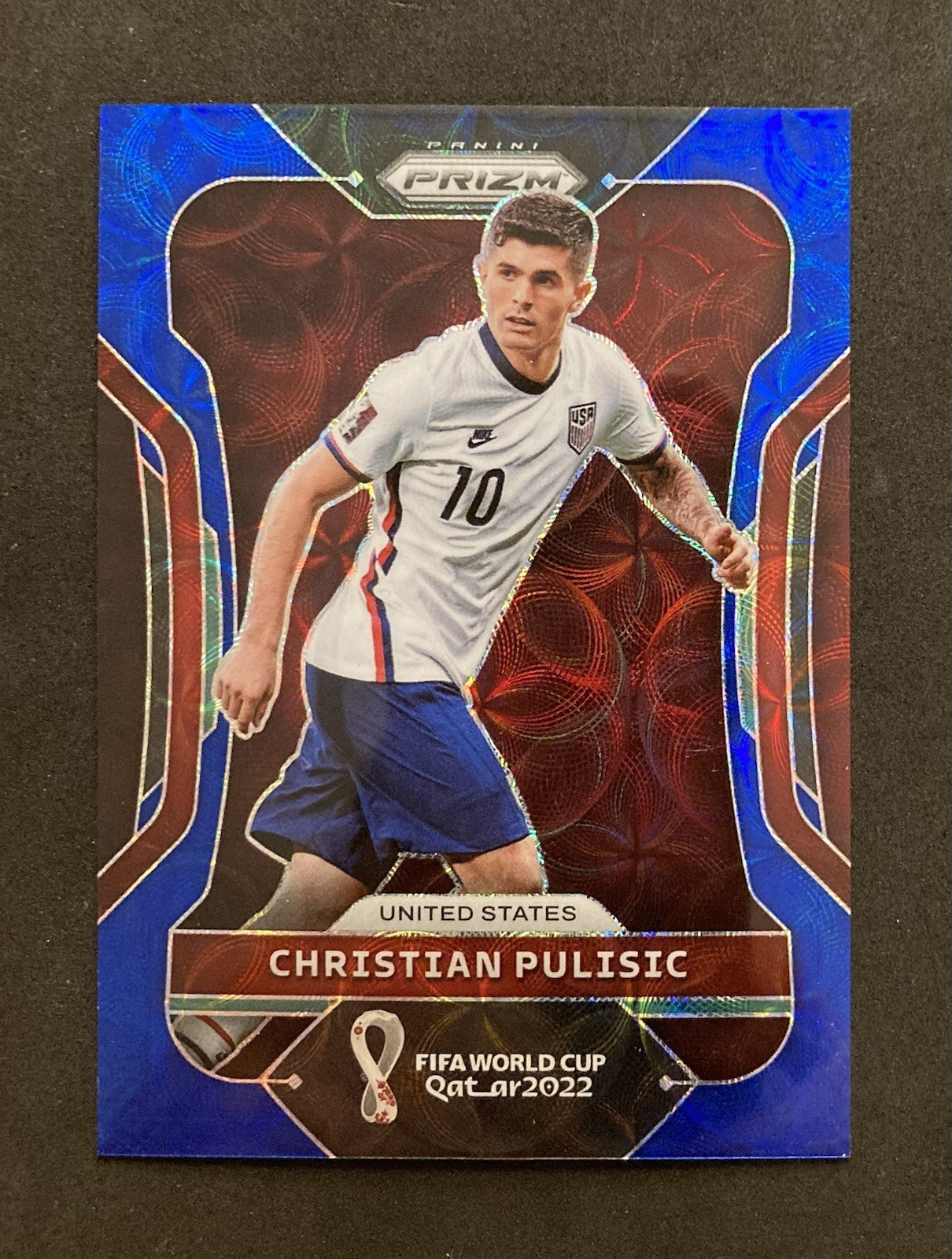 Christian Pulisic USMNT 2022 World Cup Prizm blue choice /135
