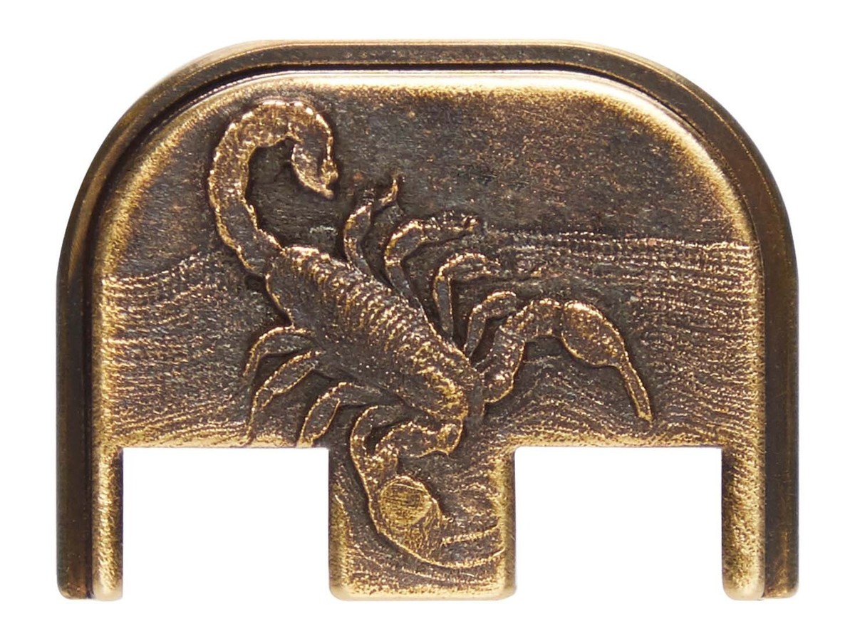 NDZ Brass Glock Gen 5 17 19 23 26 45 47 Slide Cover Back Plate 3D