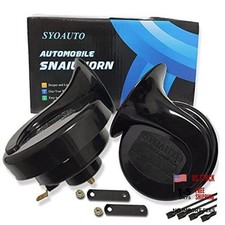 12V Car Horn 12V Loud Universal Fit High Low Tone Waterproof Truck Horn