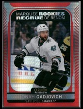 2021-22 O-Pee-Chee Platinum #247 Jonah Gadjovich Red-Prism #/199