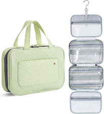 - Travel Toiletry Bag Organizers, Green, Makeup Travel Bag for Toiletries with H