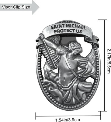 St Michael Medal for Car，Saint Michael Visor Clip-St Michael the Archangel Au...