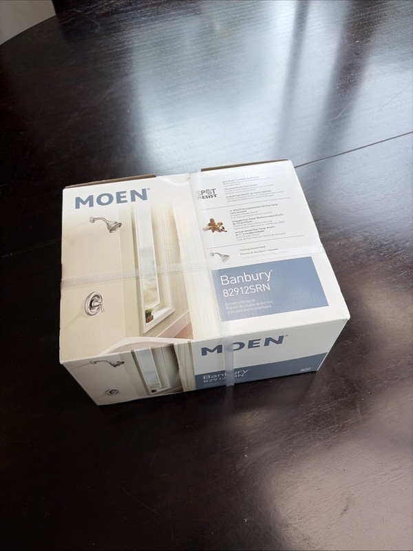 Moen Single Handle Shower Faucet with Valve - Brushed Nickel (82912SRN)