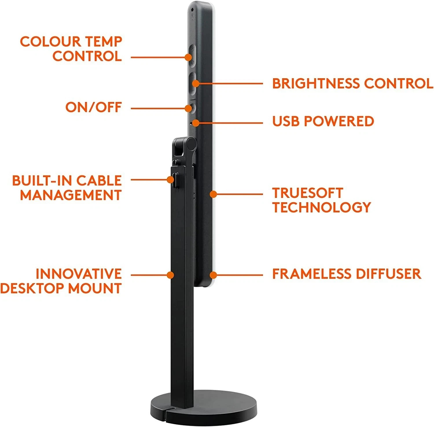 Logitech - Litra Beam Premium LED Streaming Light with TrueSoft Technology