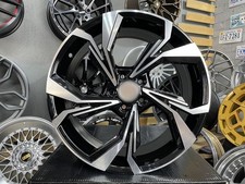 4X 19 Inch 5X112 Audi S Line Style Noir Poli Roues : Pour A4 A5 A6 Q5
