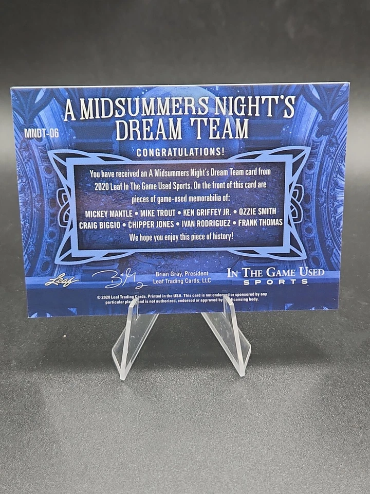 Leaf ITGU 2020 Sports A Midsummers Night's Dream Team Mantle, trucha. /12 Foto 2 de 2