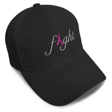 Baseball Cap Breast Cancer Pink Ribbon Embroidery Dad Hats for Men  Women
