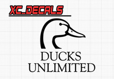 Ducks Unlimited X2 Pair Vinyl Logo Sticker Graphics Conservation