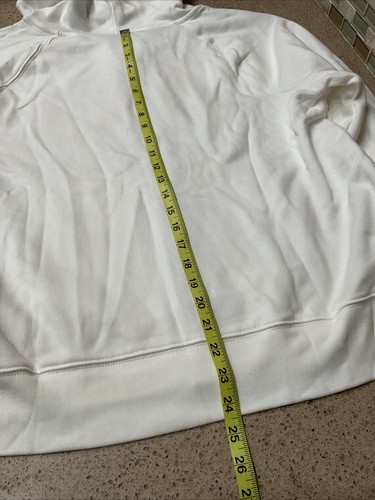 Gap Women's Logo Hoodie Sweatshirt White Embroidered Size XL New - Picture 8 of 9
