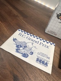 R.C. Grand Prix (Sega Master System, 1992) CIB, hangtag, white label, rare