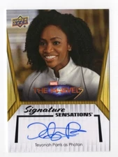 Teyonah Parris Photon 2024 UD Marvel Studios Series 2 Signature Sensations Auto