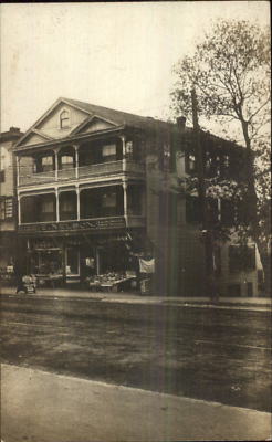 Derry NH E. Nelson Store Storefront c1905 Real Photo Postcard