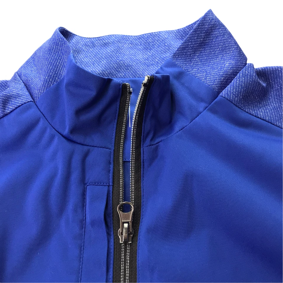 Antigua Full Zip Jacket Size Women's M. Purple Blue. Long Sleeve Mock Neck - Image 2 of 4