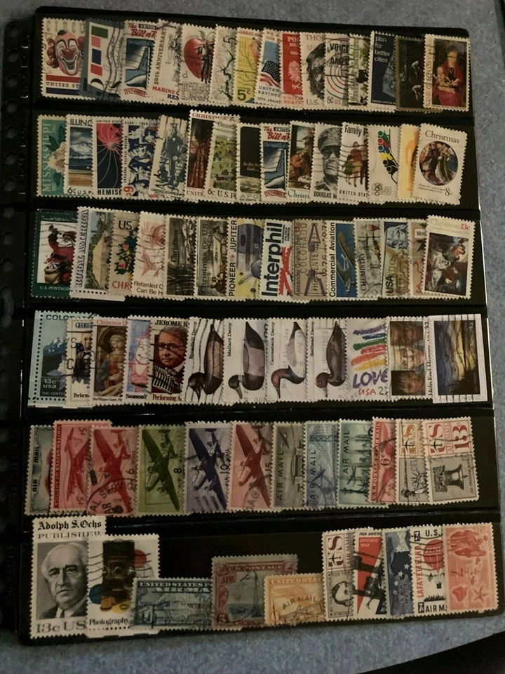 400 used U.S. stamps all different 1800's - 2021. Very Fine. 1 cent to Forever - Image 2 of 4