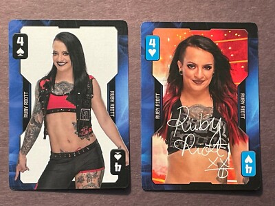 Ruby Riott 2019 WWE Evolution Playing Card Lot of 2 Different -  Never Played!