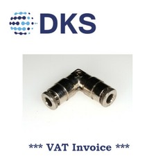 Camozzi 6550 4 OD 4mm Tube to Tube Elbow Connector Pneum Push-In Fitting 002427