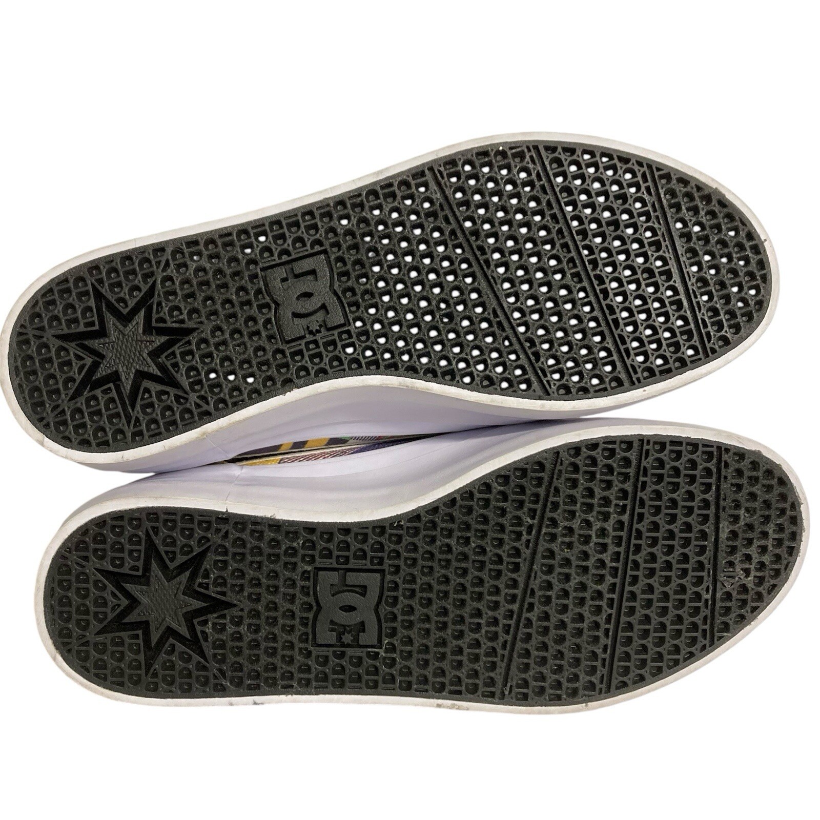 DC*  Slip On Multi-colored Checkered Skateboard S… - image 5