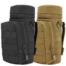 Tactical Hiking Outdoor  Water Bottle Pouch Holder Kettle Gear Molle Pack Bag US