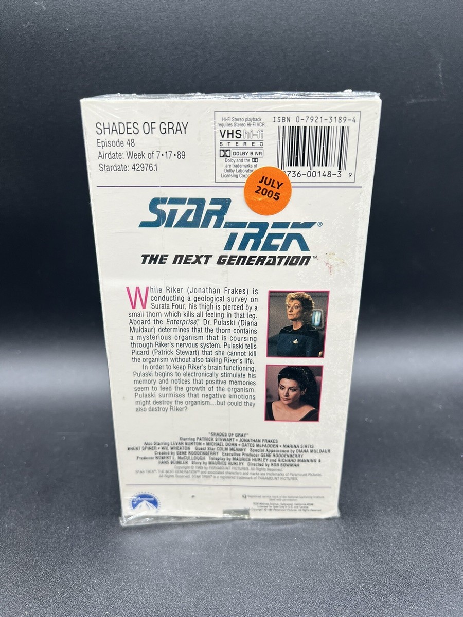 Star Trek - The Next Generation, Episode 48: Shades Of Gray [VHS  