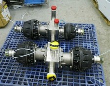 GEMU 2.5"/3" BUTTWELD DOUBLE DIAPHRAGM VALVES W/ DNZ05S201030103000 CONTROLLERS