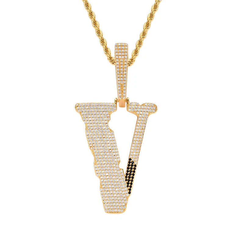 Letter V Necklace 