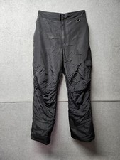 Slalom Snow Pants Size Medium Black Zip Pockets Ski Bootcut Lined