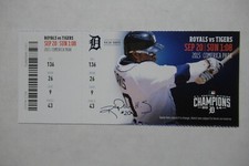 DETROIT TIGERS VS ROYALS 9/20/2015 FULL TICKET ~ KENDRYS MORALES (3 HRs)
