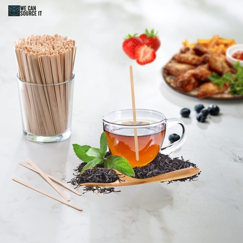Wooden Coffee Stirrers Eco Friendly Biodegradable Hot Drink Stir Stick 7"(178mm) - Picture 4 of 14