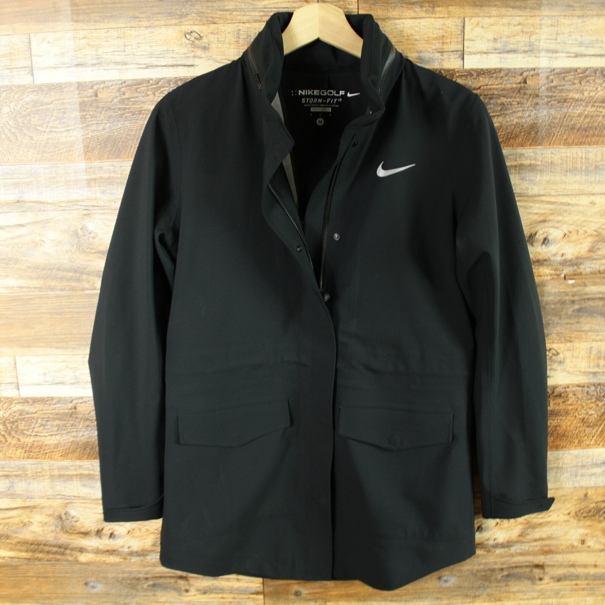 NIKE GOLF　フルジップ　ダウンジャケット　レディース　サイズ　M　黒 Nike Golf Storm Fit Jacket Size M Full Zip Black Womens