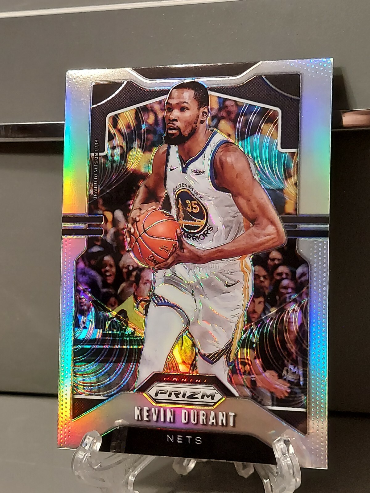 KEVIN DURANT SILVER 19-20 Panini Prizm Silver Prizm #210 GS NETS 🏆 NBA75 NBAMVP