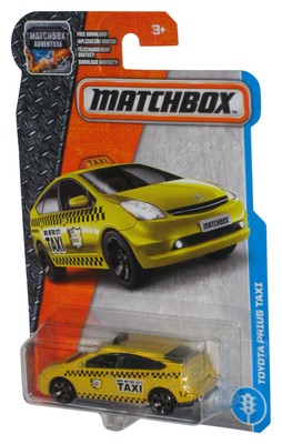Matchbox Toyota Prius Taxi (2016) Mattel Yellow Metal Toy Car 15/125