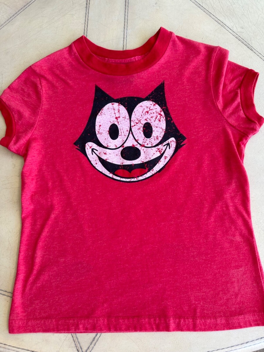 junk food felix the cat vintage T-shirt Red Small RN0100609