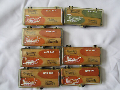 14 Alto Saxophone Flavoreeds #2 1/2 reeds Orange and Blue Raspberry   A