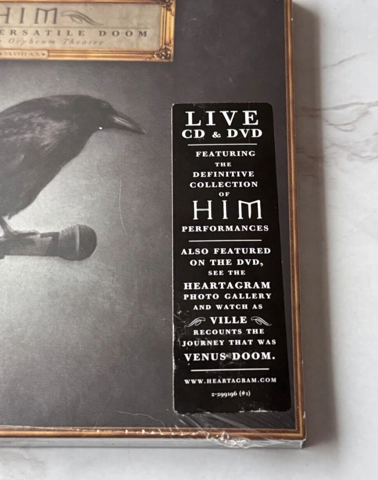 HIM Digital Versatile Doom CD/DVD SEALED! Digipak 2008 w/Hype Sticker! PROMO NEW Foto 2 de 4