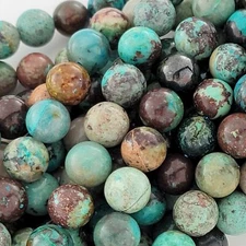 Chrysocolla Beads 6mm 8mm Genuine Natural Smooth Round Gemstone Beads Blue Green