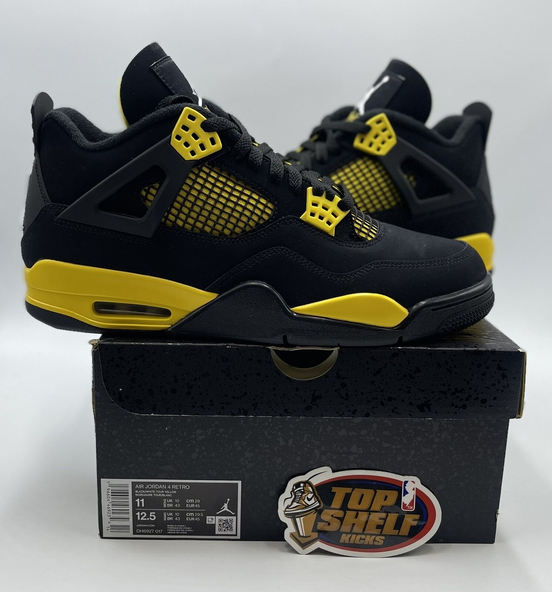 Brand New Nike Air Jordan Retro 4 Thunder 2023 Size 11 Authentic 