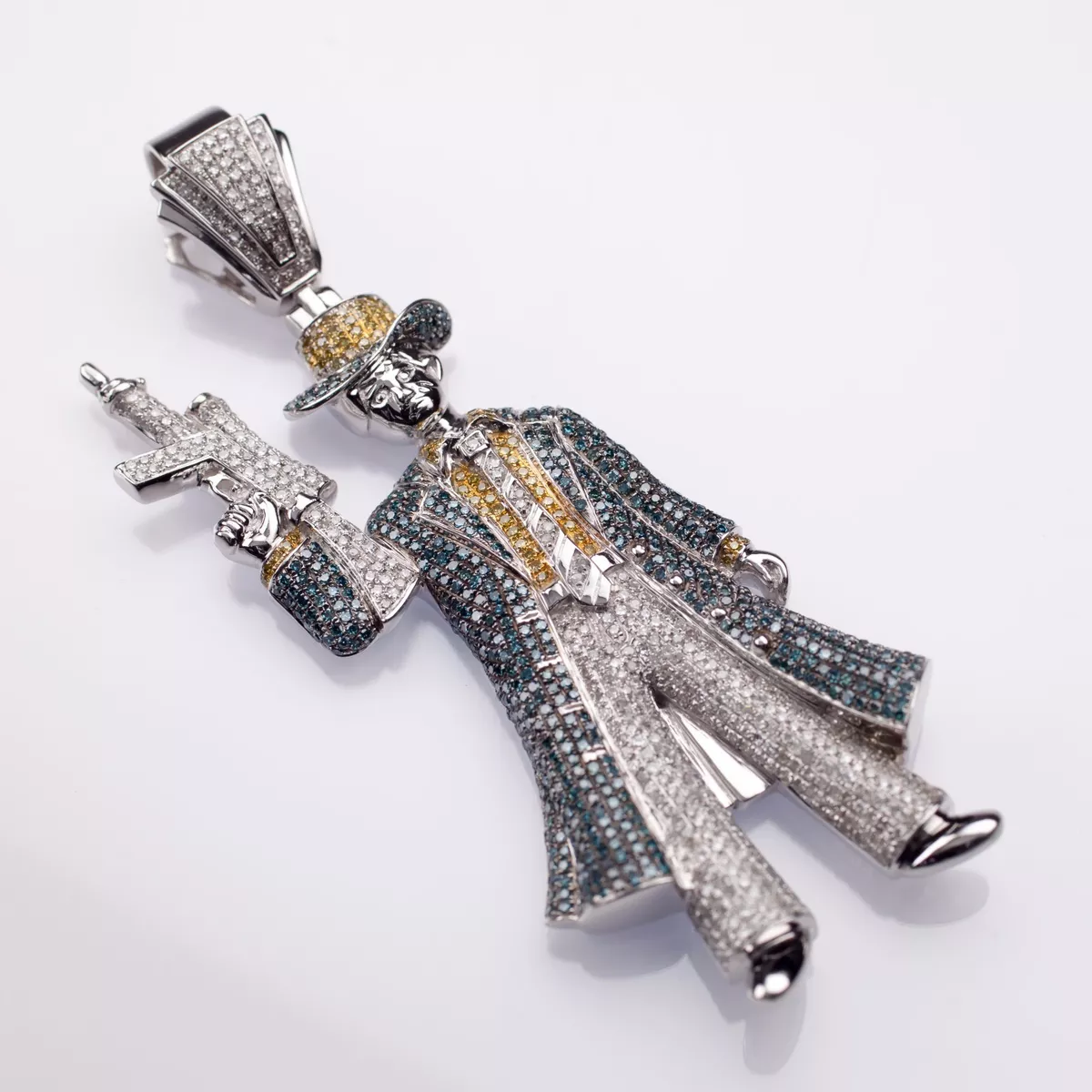 Diamond encrusted shop pendants