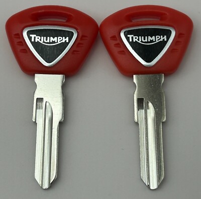 2 Key Blanks 2009-2017 Triumph Thunderbird 1600 & 1700 COMMANDER Keys