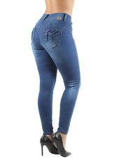 Women's Juniors/Plus Size Colombian Design, Butt Lift,High Waist,Skinny Jeans