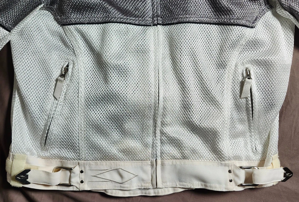 Power Trip Women's Jacket Biker Padded Mesh Riding Size Large Full Zip - Image 3 of 4