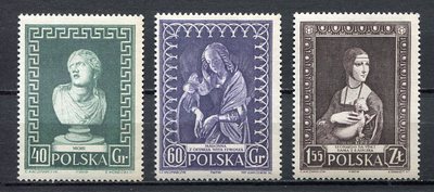 35626) POLEN 1956 POSTFRISCH ** Intl. Museumswoche (UNESCO) 3v