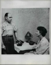 1958 Press Photo Mr & Mrs Oscar Wisell parents of Nils-Olov who has one kidney