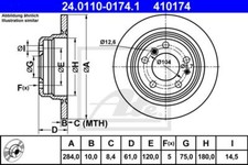 Disque de frein BMW 524