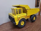 Vintage Mighty Tonka Dump Truck Turbo Diesel XMB-975 Pressed Steel 1970s Yellow!