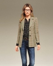 NWT Cabi Past Time Blazer Plaid Size 4