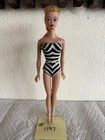 Vintage Blonde Ponytail Barbie Doll in Original Swimsuit