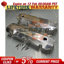 2PCS Aluminum Fabricated Valve Cover For Big Block Chevy BBC 396 454