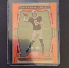 Tyler Shough 2025 Panini Certified Mirror Orange /150 Saints Rookie #102